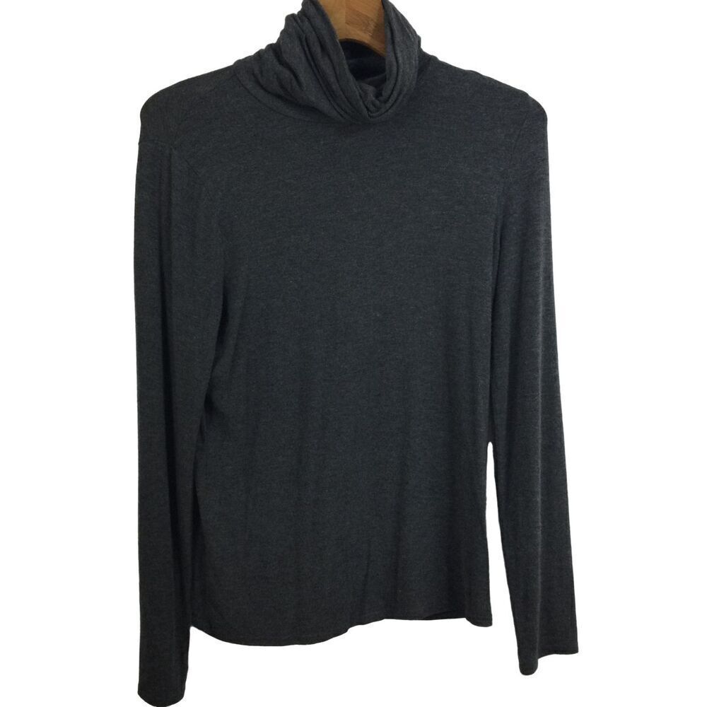 Lord & Taylor Womens Turtle Neck Pullover Sweater Gray Size Medium